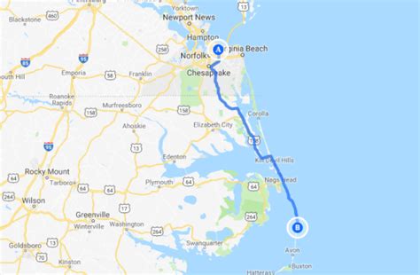 It is a very short trip - from Norfolk to Kitty Hawk (the first town you would enter the Outer Banks) is about 1-1/4 hrs.From Kitty Hawk to Virginia Beach is about 1-1/2 hrs.. It would definately be worth a two day trip - the OBX is a wonderful place to visit, relax and have fun. The most convenient areas to stay with hotels would be Kitty Hawk & Kill Devil Hills.. 