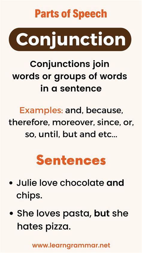 What is conjunction in parts of speech