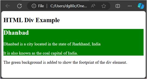 What is div element in html