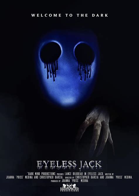 What is eyeless Jack’s real name? The Origin of Eyeless Jack Jack Nichols was just like any other average college student. Is there a Jeff the killer movie? The film stars Dane DeHaan as the psychotic serial killer, the film will be released on September 21, 2021 in theaters. Genre: Horror, Thriller, Supernatural, Slasher, Crime Fiction .... 