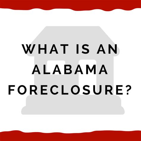 What is foreclosure in AlabamaDiscover beforeduringafter of foreclosure