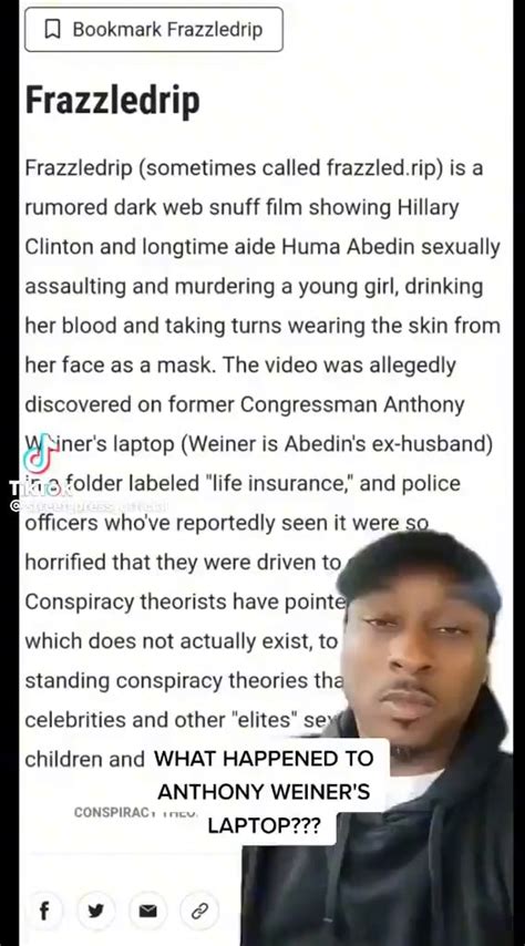 The "snuff video" shockingly claimed to show Ms Clinton and Ms Abedin torturing a young girl. Some of these clips, part of a conspiracy theory called "Frazzledrip" on the dark web, keep appearing .... 