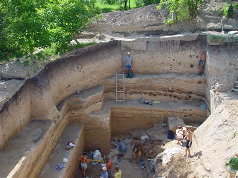 Stratigraphy is a term used by archaeologis