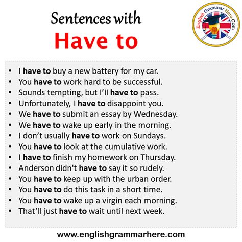 What is have to in grammar