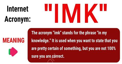 A word used by idiots that get the "l" in "lmk" (let me know) confused with an "i".. 