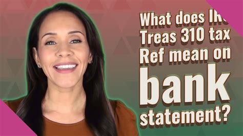What is irs treas 310 tax ref 2022. 00:00 - What is a Treas 310 Misc pay?00:37 - How do I get SBAD Treas 310?01:14 - What is ACH credit payment?01:47 - What is ACH tax refund?Laura S. Harris (2... 