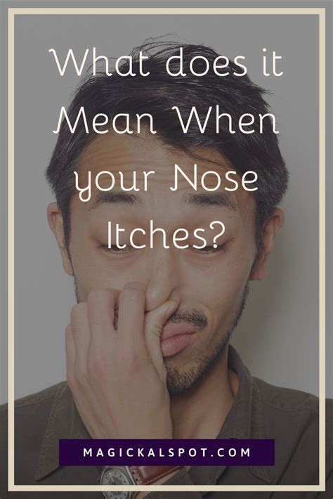 What is it when your nose itches