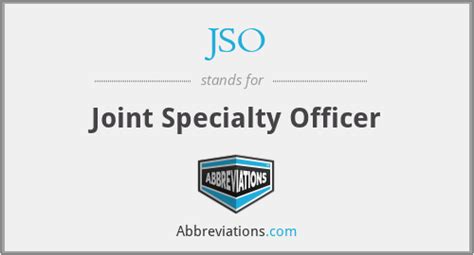 What is jso. The position of JSO is offered under the Subordinate Statistical Service (SSS) Cadre and is an entry level position for junior officers. Promotion policy is designed on the basis of seniority and ... 