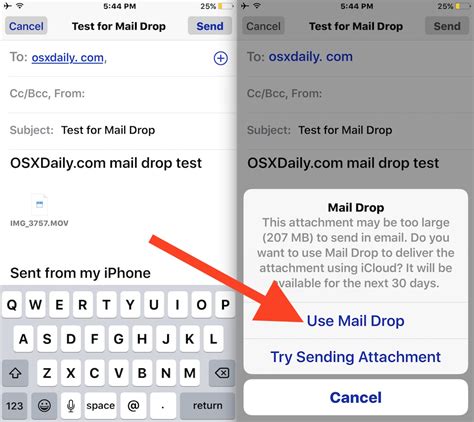 What is mail drop. Jan 20, 2016 · Go to send and you’ll see a message stating “Mail Drop : This attachment may be too large to send in email. Do you want to use Mail Drop to deliver the attachment using iCloud? It will be available for the next 30 days.” – choose “Use Mail Drop” to start the upload to iCloud. Send the email as usual, the email will include a ... 