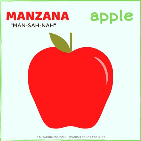 What is manzana in spanish