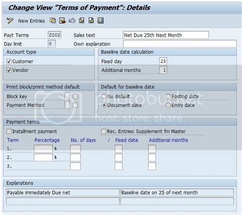 What is meant by a “baseline date” in SAP AR and AP