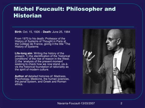 What is michel foucault's theory