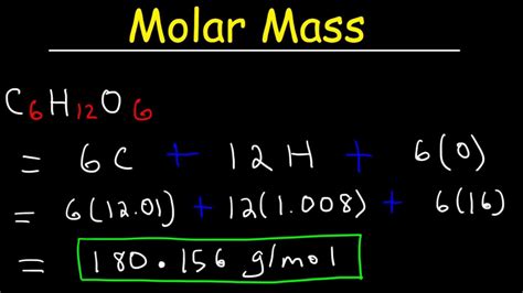 What is molar mass used for?