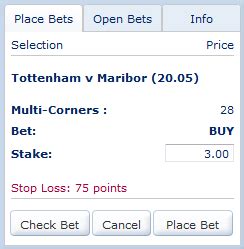 What is multi corner in 1xbet