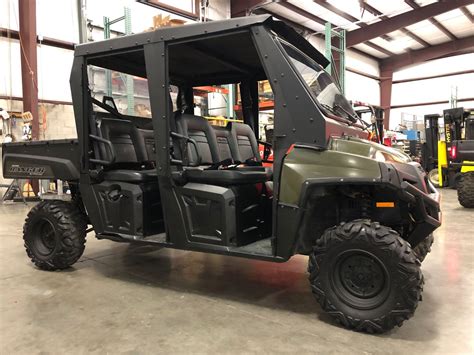 What is my polaris ranger worth. It is worth mentioning that the Defender and Ranger have various model types and variations. Two examples include the Can-Am Defender HD10 MAX and the Polaris Ranger XP 1000 Crew. We are comparing the category of vehicles rather than two specific model types. 