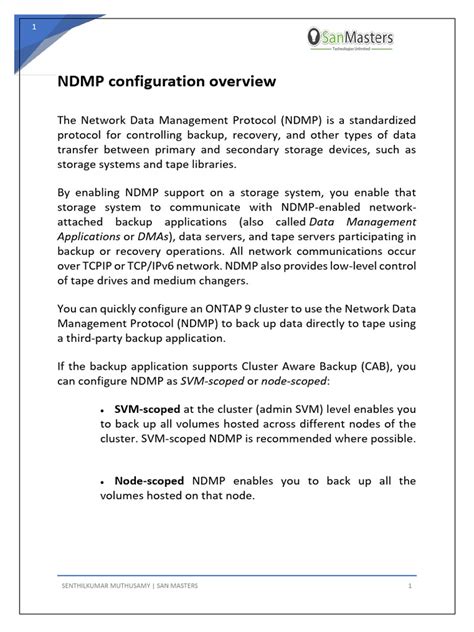 What is ndmp.  May 24, 2021 · Network Data Management Protocol (NDMP) is ...