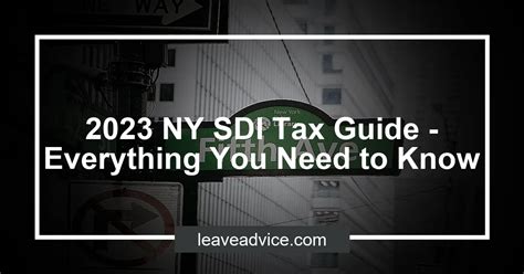 What is ny sdi tax. Things To Know About What is ny sdi tax. 