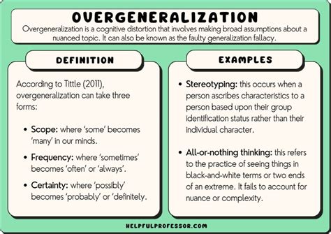 What is overgeneralization