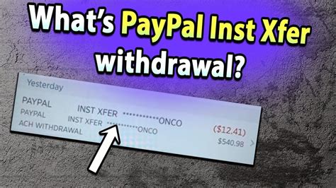 What is paypal inst xfer on my bank statement. Payments. Instant money transfers: What are they and how do they work? PayPal Editorial Staff. October 12, 2023. Looking for a quick way to transfer money? An … 