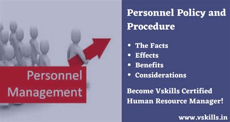 What is Personnel Policy? A personnel policy embodies the governing principles of manpower management in the business enterprise or government agency, but can be much more than that. It usually defines accepted responsibilities, authority, and practices with regard to matters affecting the employment of all members of an organization.. 