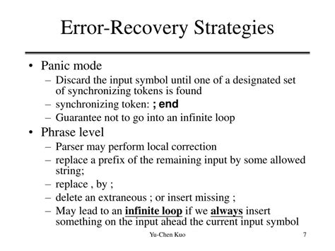 What is phrase level error recovery? – Technical-QA.com