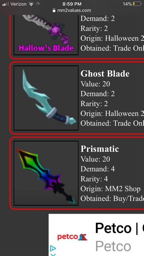 What is prismatic worth in mm2. MM2 Godly Values. This is an MM2 value list for godly weapons. We also have a dedicated MM2 value list page to browse. And that was our current MM2 godly values. As the market changes, we’ll update the MM2 values with the latest changes so you know exactly what each item is worth before you make a trade. 