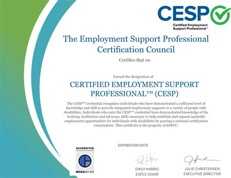 What is professional certification? - CESP