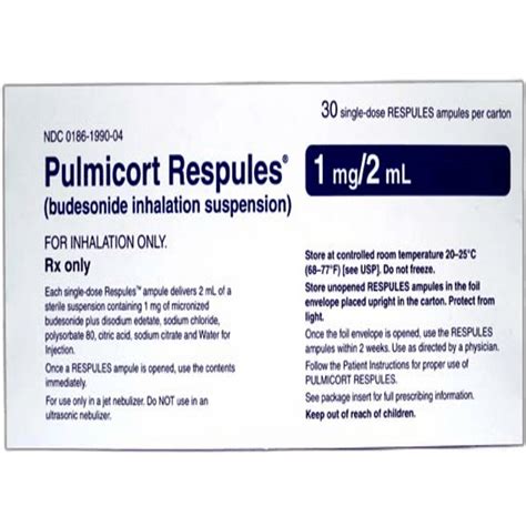 What is pulmicort respules used for