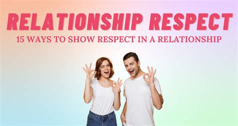 What is respect in a relationship. Jan 28, 2022 · Acceptance of difference. If there is a foundation of mutual respect, we’re more likely to accept our partner’s differences in values: for example, regarding physical appearance, materialism ... 