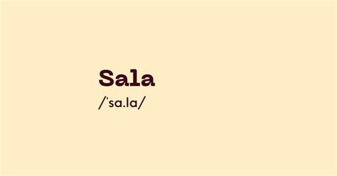 What is sala in spanish