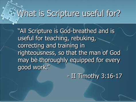 What is scripture useful? – KnowledgeBurrow.com