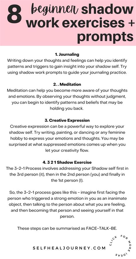 What is shadow work Benefits and exercises