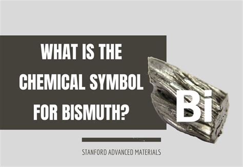 What is the Chemical Symbol for Bismuth? - An Overview