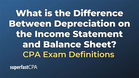 What is the Difference Between Depreciation on the Statement and