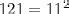 What is the Factored Form of A2 121
