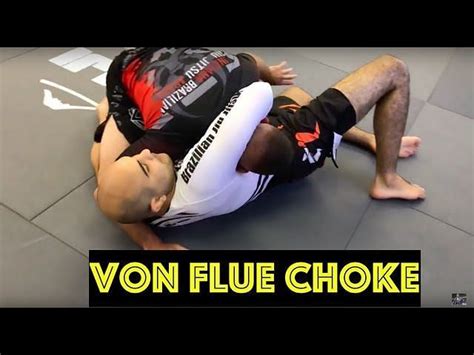 What is the Von Flue choke and which fighters have executed it in the UFC 