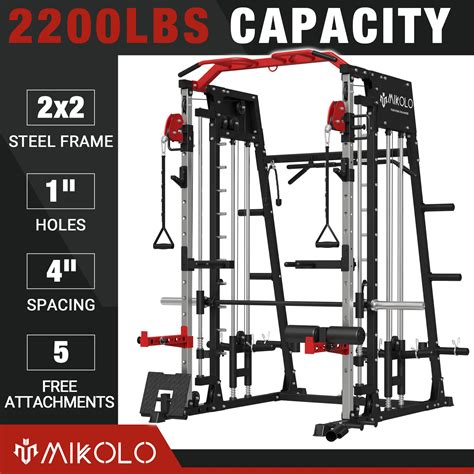 What is the Weight of the Smith Machine Bar Mikolo.