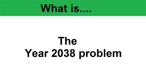 What is the Year 2038 Problem? - database.guide