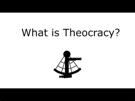 What is the advantage of a theocracy supposed to …