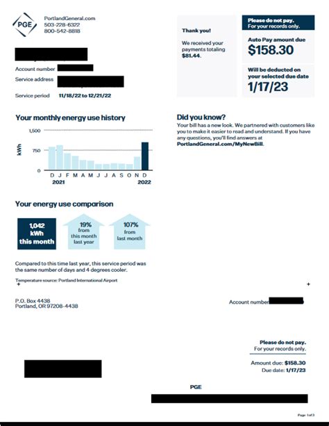 What is the average electric bill in Portland Oregon? - 2024