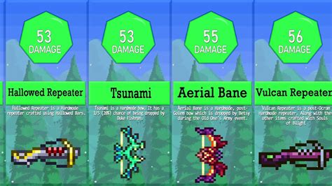 What is the best bow in terraria. So which ones should you be using? Which are the best arrows for your Repeater or Bow as you play through the game's boss progression? This list covers the top Arrows in the game, as well as when you should pick them up, and what they're good for. 
