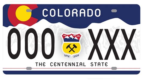 What is the black Colorado license plate and how much does it cost?