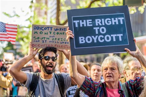Boycott definition: To abstain from or act together in abstaining from using, buying, dealing with, or participating in as an expression of protest or disfavor or as a means of coercion. . 