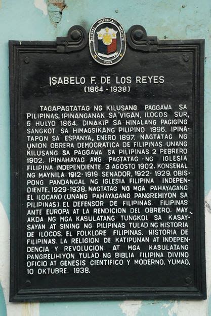 What is the contribution of isabelo delos reyes