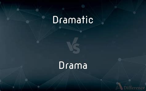 What is the difference between dramatic and drama? WikiDiff