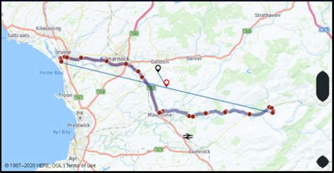 What is the drive distance from Irvine Great Britain to Largs ...