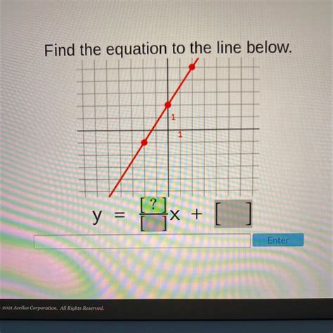 Oct 10, 2017 · The required solution of the equation of a line is 