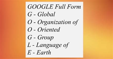 What is the full form of Google? CrazyEngineers