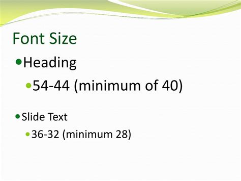 What is the ideal font size for PowerPoint presentations?