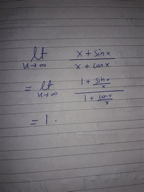 What is the lim sinx/x as x tends to infinity? - Quora